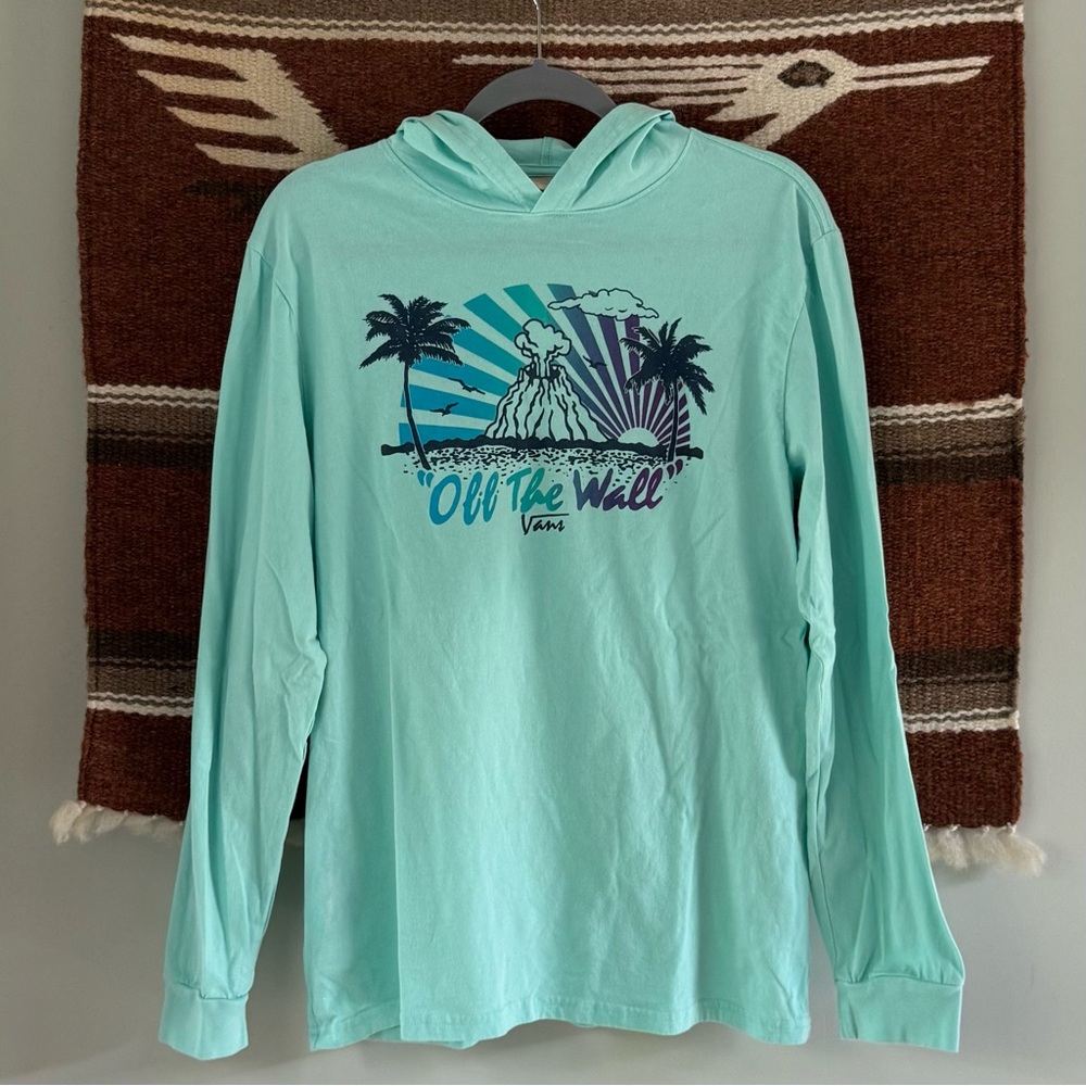 VANS Hooded Long Sleeve Off the Wall Graphic Tee